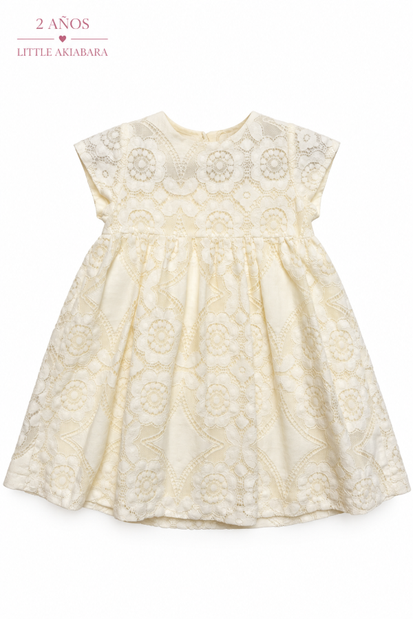 Producto - Vestido blanco de encaje marca Little Akiabara - 0