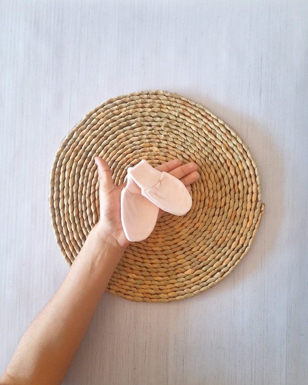 Producto - Manopla de Algodón Rosa Claro