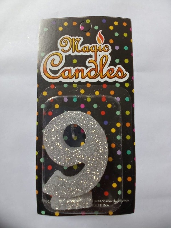 Producto - Vela Gibreada Plata N9