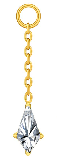 Producto - Charm cadena y zirconia