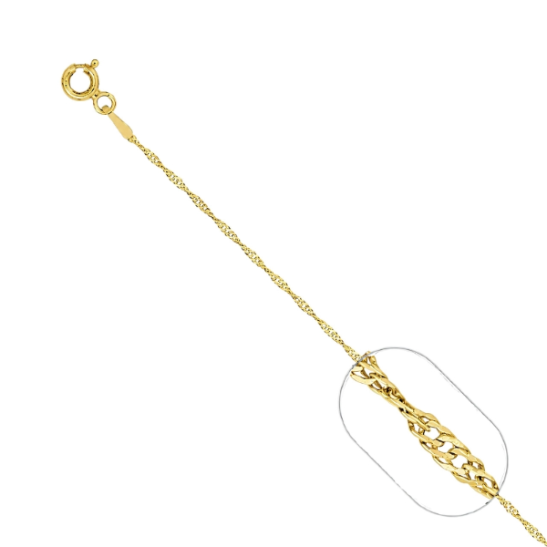 Producto - Cadena Singapur gold 45 cm