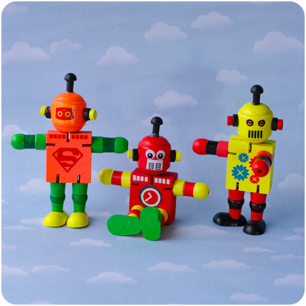 Producto - Robot Articulado de Madera