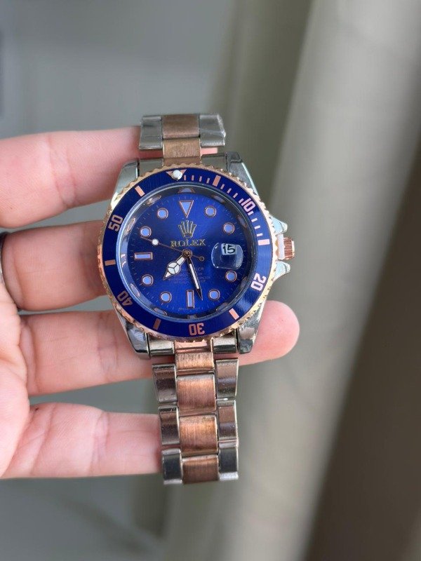 Producto - Reloj Generico Rolex Submariner Blue Coper Combinado Masculino 42mm