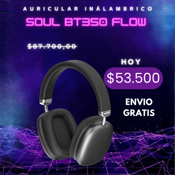 Producto - AURICULAR INALAMBRICO SOUL BT350 FLOW