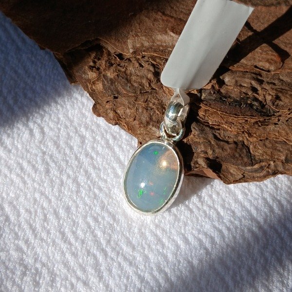 Producto - Dije plata 925 ópalo etíope oval