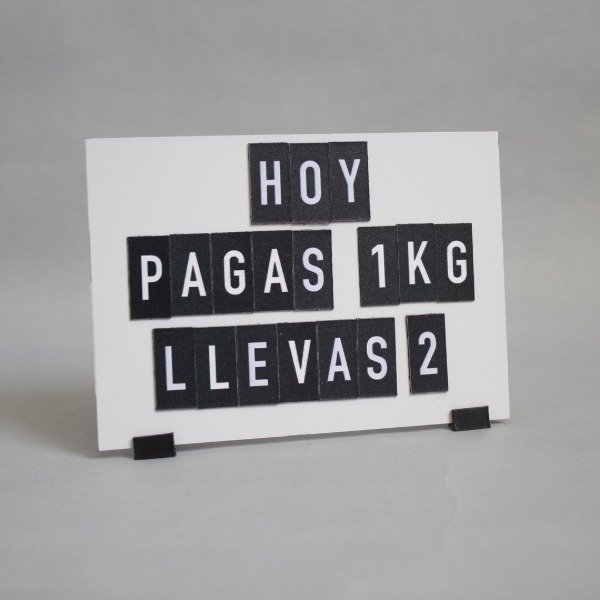 Producto - Pizarra económica 10,5x7,5 cms apoyo