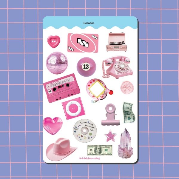 Producto - Stickers Rosas - Pop Vibes 2000s
