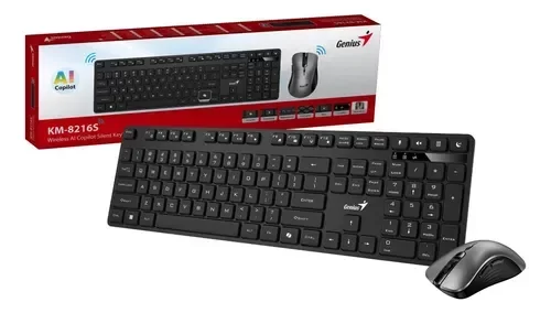 Producto - Combo Genius Inalámbrico 2 en 1 teclado y mouse Copilot