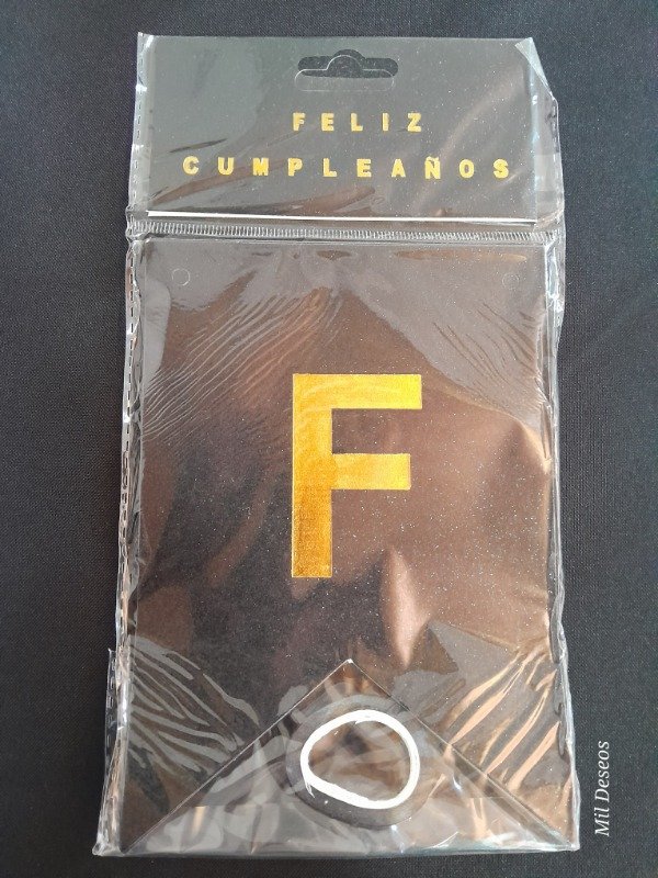 Producto - Banderín Fc negro gibré x1