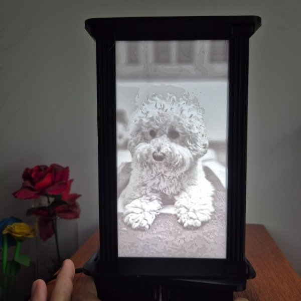 Producto - Velador 3D Personalizado Giro Automático con Música