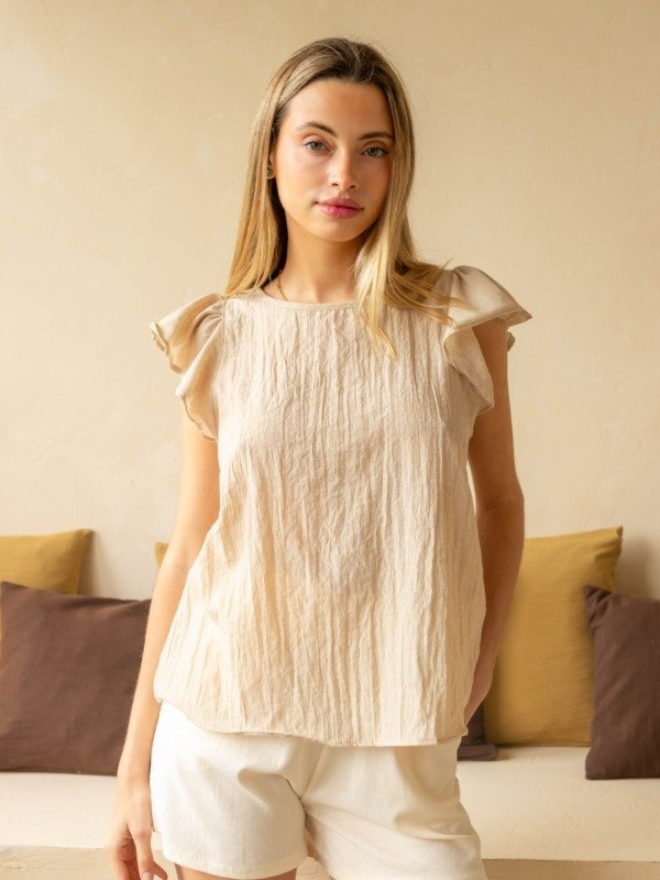 Producto - Musculosa Volados Greta Liso (Art. 5885)