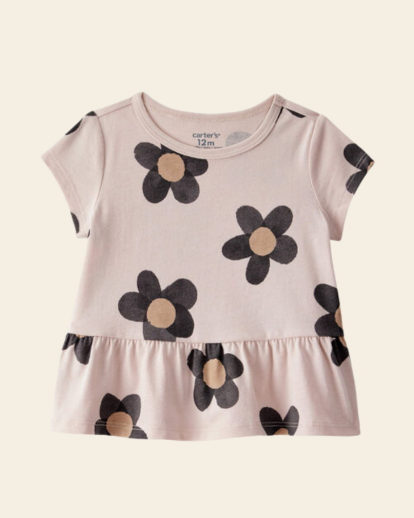 Producto - Remera Bebé Carters Estampa Flores