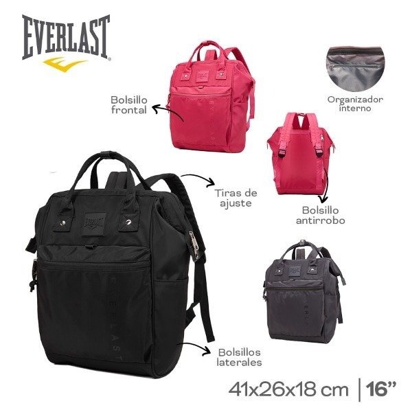 Producto - MOCHILA EVERLAST BOCA DE PEZ NYLON 22583