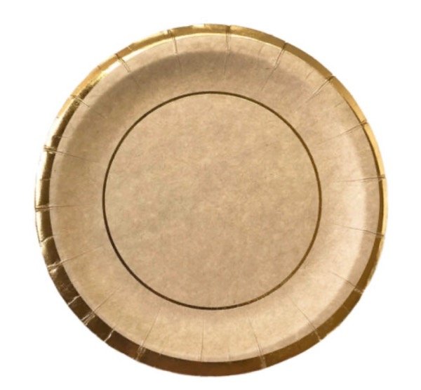 Producto - Plato Kraft con guarda stamping x 8 unidades