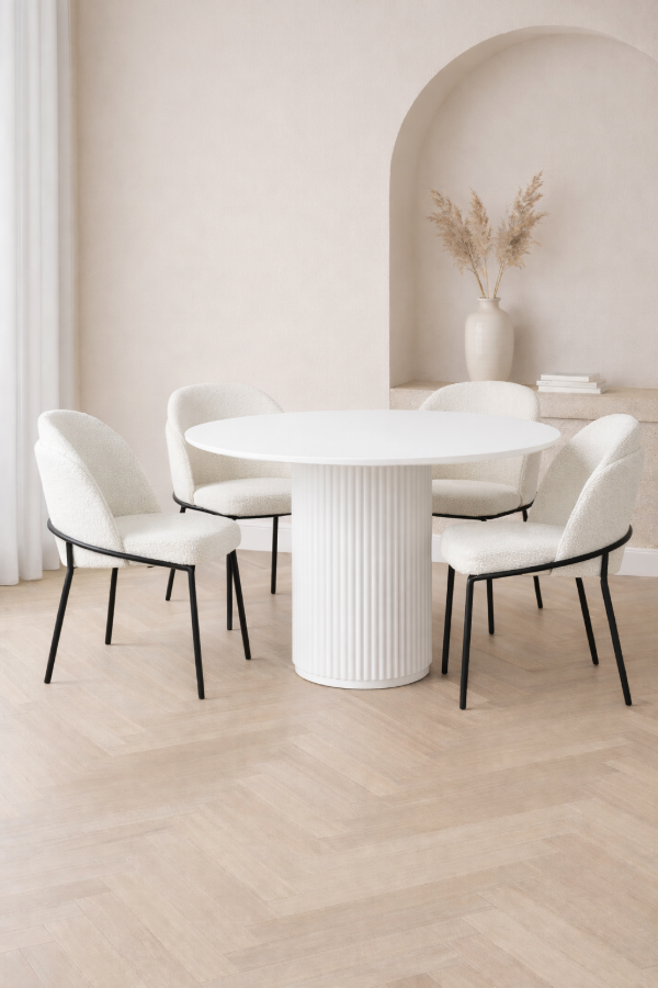 Producto - Mesa circular Blanca 120cm