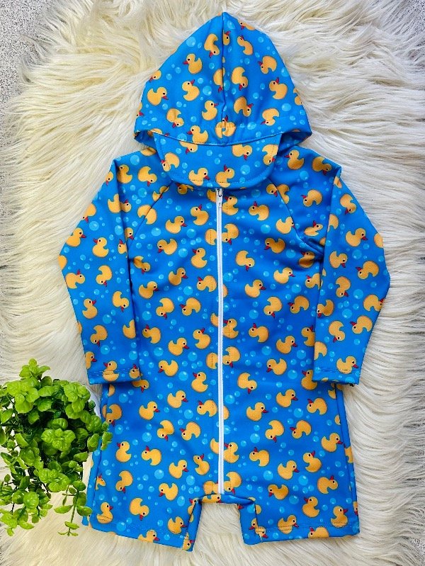 Producto - ENTERITO C/CAPUCHA UV PATITO CELESTE