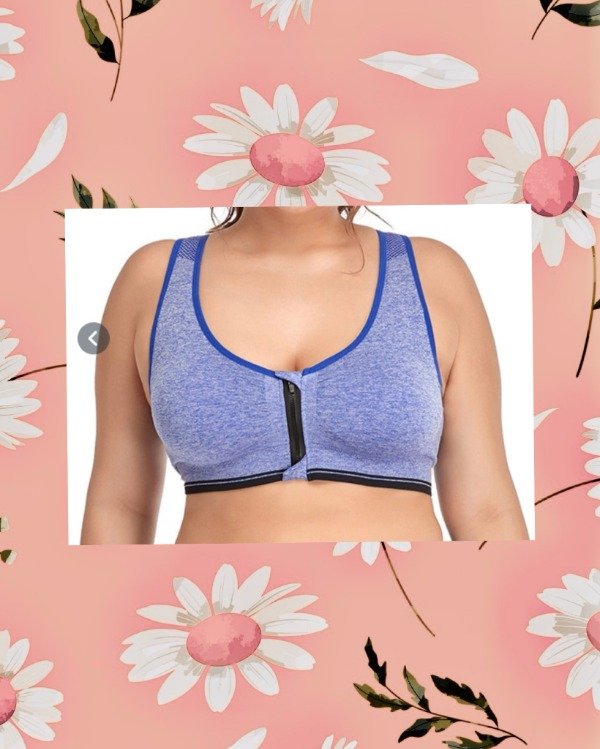 Producto - Corpiño deportivo c/cierre Azul XL