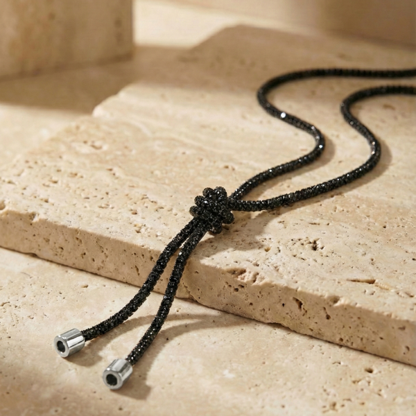 Producto - Collar Lazo Stras Tini Black