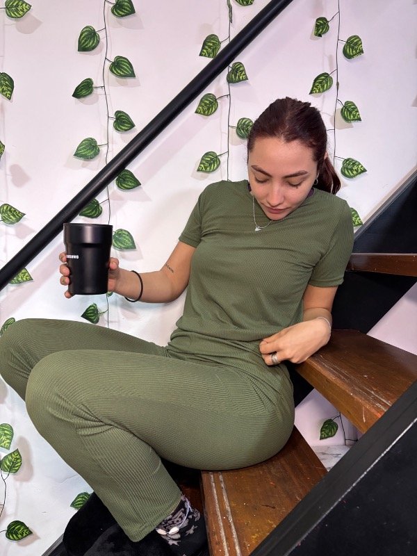 Producto - PIJAMA SOFI M. CORTAS MILITAR S/MOÑO