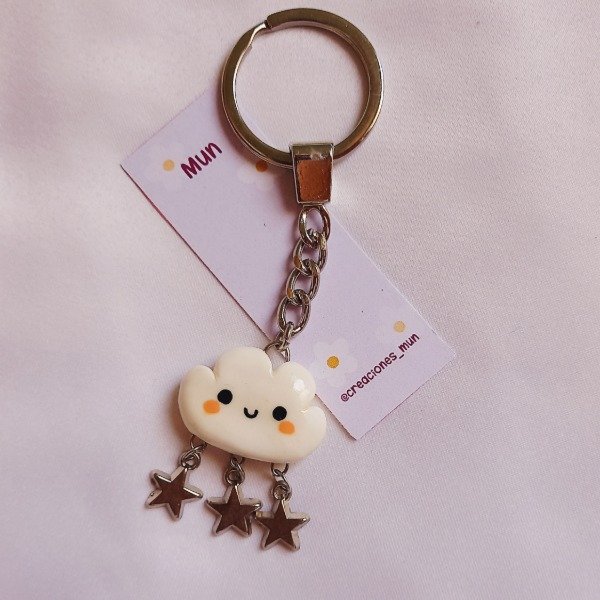 Producto - Llavero nube con estrellas