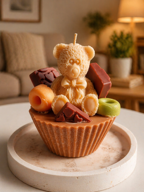Producto - VELA OSO CUPCAKE CHOCOLATE