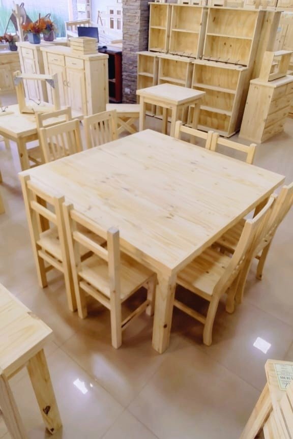 Producto - Mesa de Pino Cuadrada