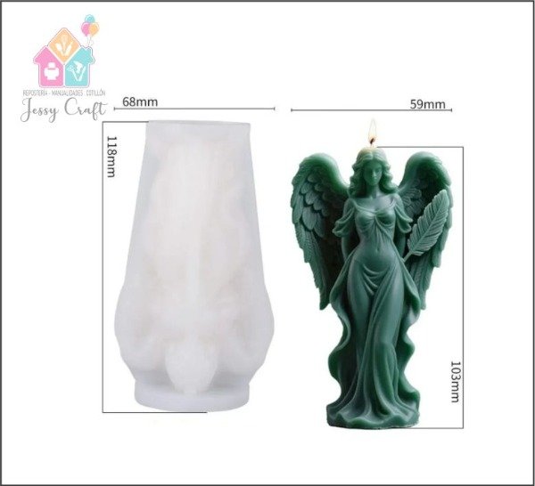 Producto - Molde de silicona - Angel Mujer, cod. H72003E7