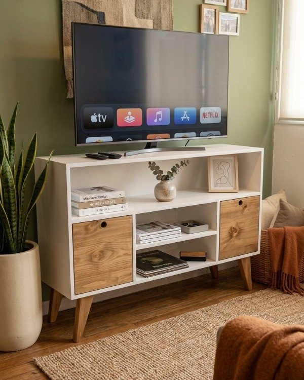 Producto - Rack lcd vintage alto - 1,20 - Pintado