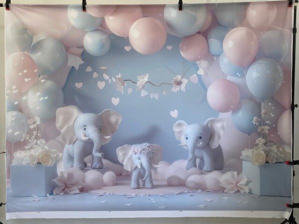 Producto - FONDO UNISEX/ELEFANTES 200X150  CON FALLA IMPERCEPTIBLE UNI04