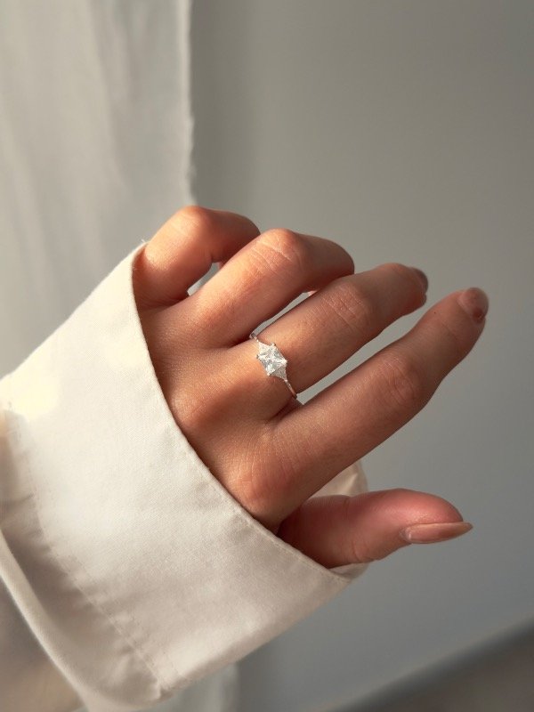 Producto - Anillo compromiso cubic cuadrado - 0