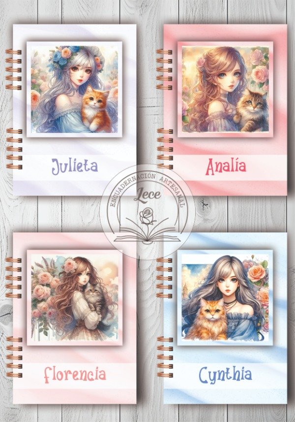 Producto - Pack imprimible portadas Girl - Cat Anime