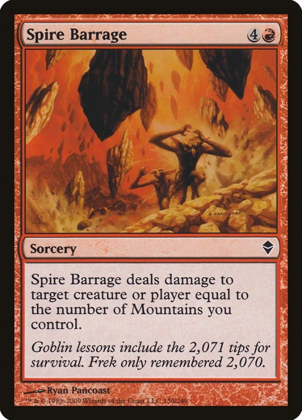 Producto - Spire Barrage  Zendikar