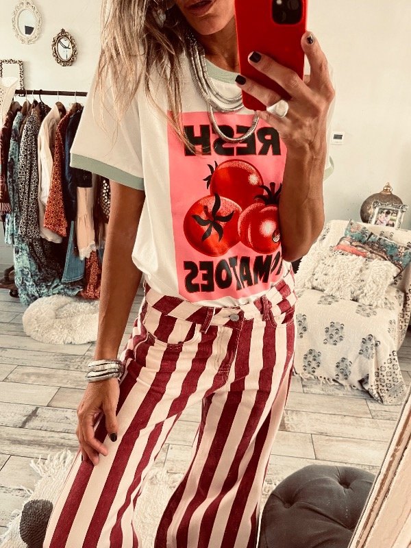 Producto - Remera Leonela tomate - 1