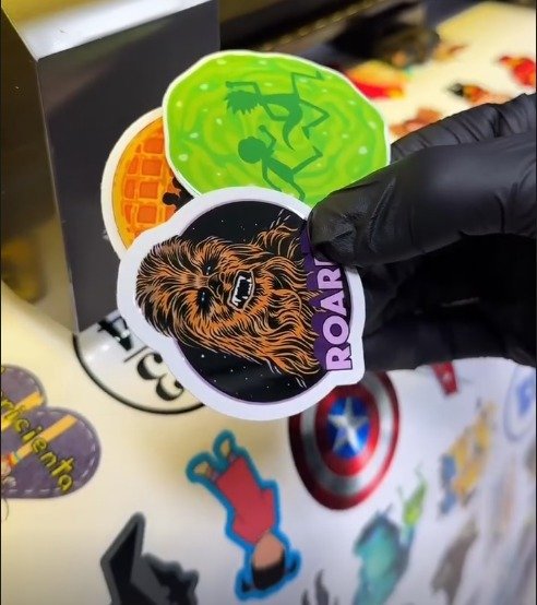 Producto - Stickers Vinilo Blanco 6cm o 7cm