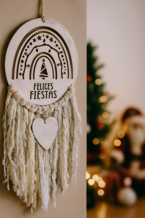 Producto - Colgante Felíz navidad MDF