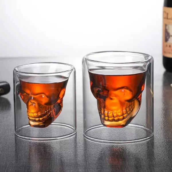 Producto - SHOT VASO DE VIDRIO DISEÑO CALAVERA
