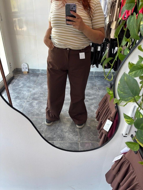 Producto - Wide Leg liso Chocolate