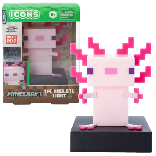 Producto - Minecraft Axolotl Light Paladone Icons