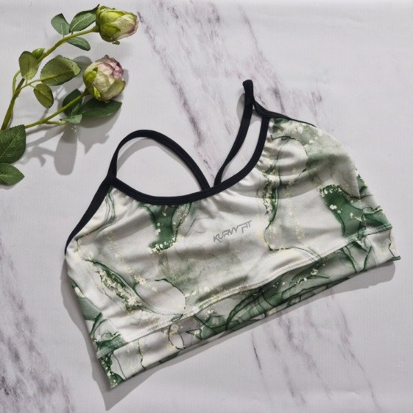 Producto - Top verde estampado - talle 3