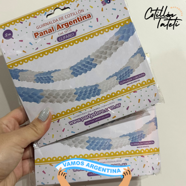 Producto - GUIRNALDA PANAL ARGENTINA 200x8x6 Cm