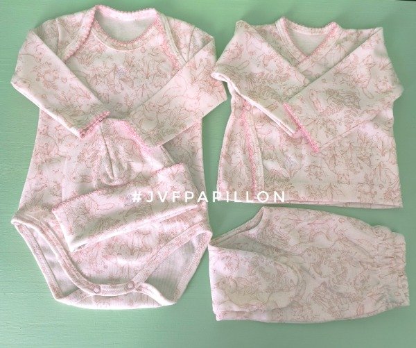 Producto - Ajuar estampado bosque rosa