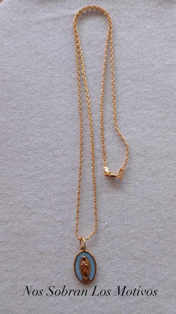 Producto - Collar Guadalupe Cadena dorada c/dije