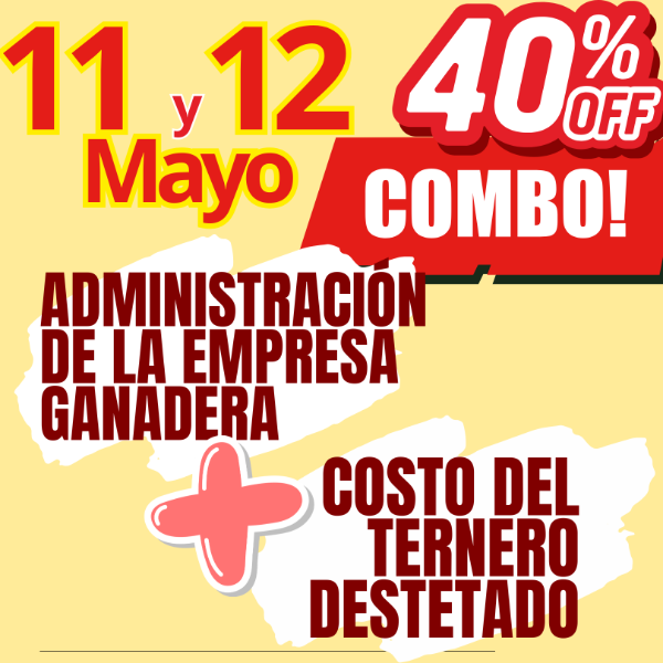 Producto - COMBO 2 CURSOS: Administración Ganadera + Costo del Ternero