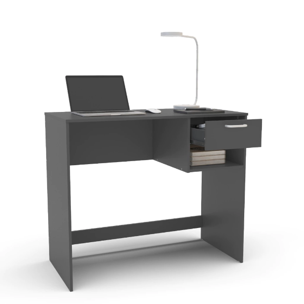 Producto - Escritorio con cajon color gris graffito - 1