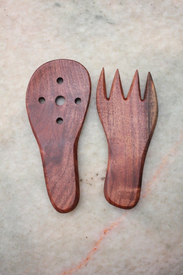 Producto - Par de cubiertos 7x17cm Algarrobo