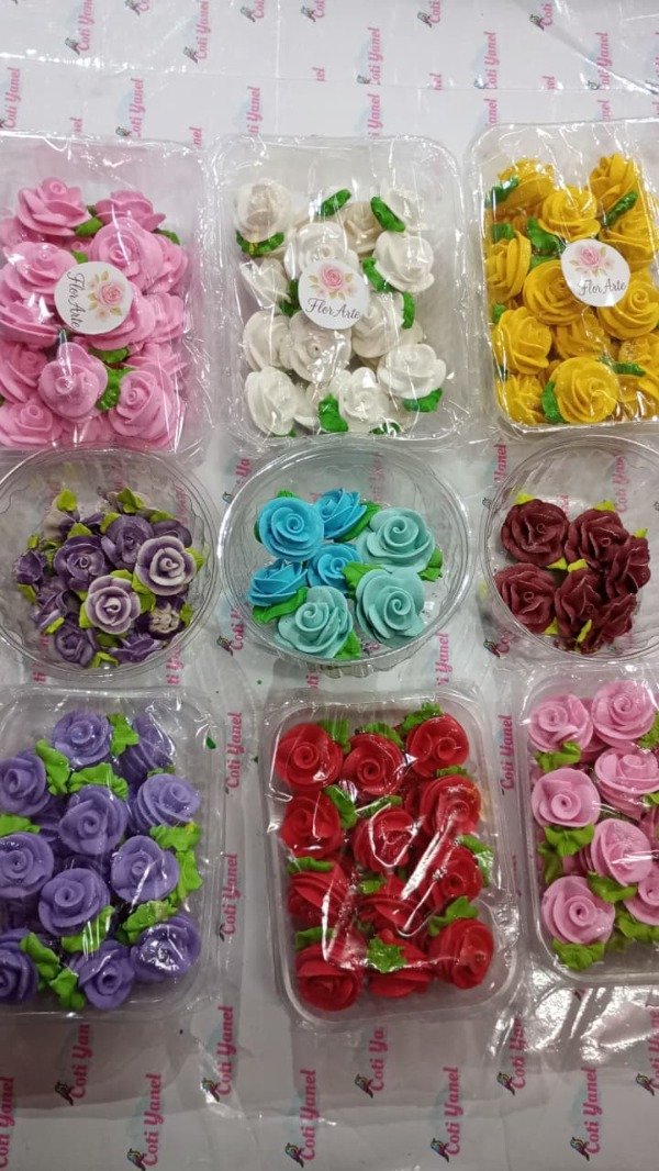 Producto - Flores rococo GRANDES en azucar