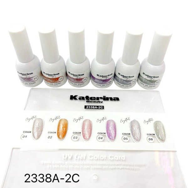 Producto - Esmalte semi permanente efecto ojo de gato x6 katerina 2338A-2C
