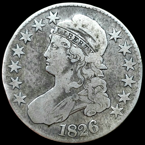 Producto - Estados Unidos Half Dolar 1826 Capped Bust Km#37 F+