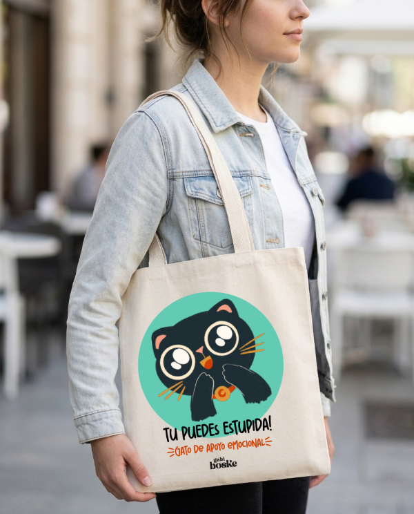 Producto - Tote bag gato de apoyo