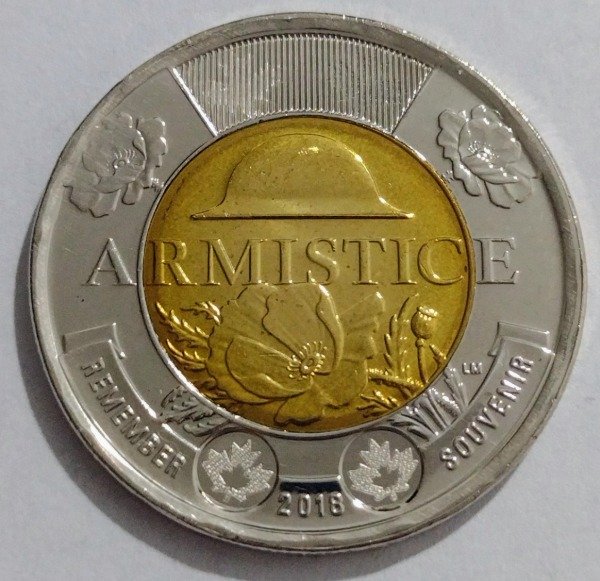 Producto - Canadá 2 dólares 2018 "Armisticio" Primera Guerra Mundial 1918-2018